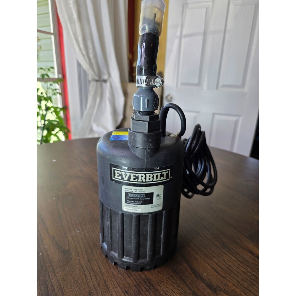 Everbilt Waterfall Submersible Utility Pump 1/2HP SUP80-HD - Used